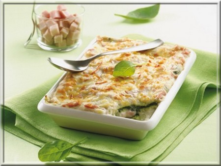 lasagnes-aux-epinards-jambon-et-champignons