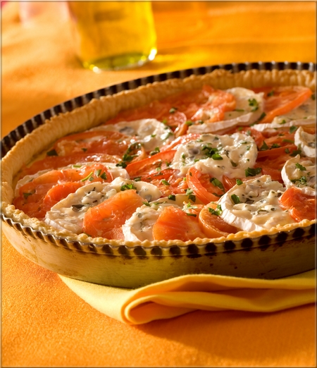 tarte tomate et bleu de bresse