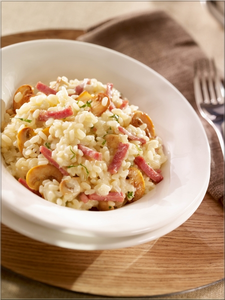 risotto_aux_champignons_et_allumettes_de_bacon_