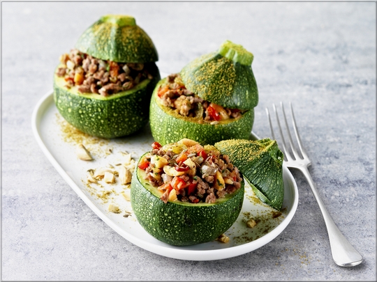 Courgettes farcies au boeuf epice 021