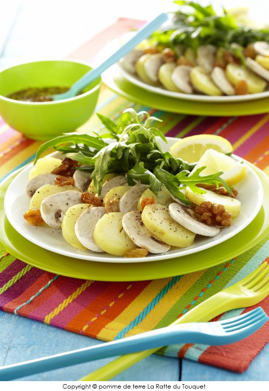 carpaccio_de_ratte_du_touquet_champignons_et_roquette