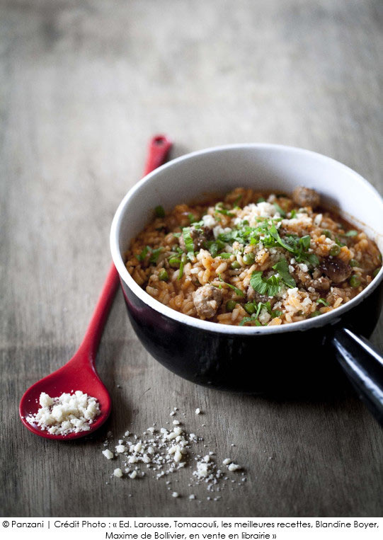 risotto_tomacouli_saucisse_petits_pois