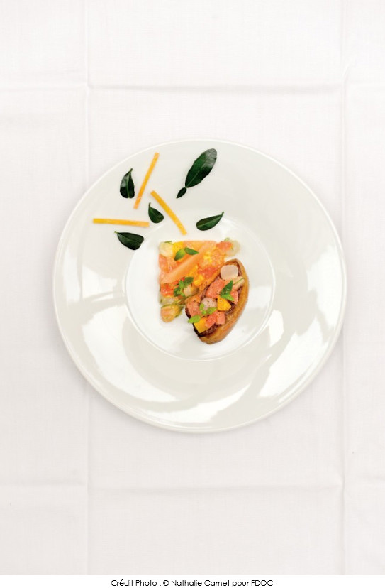 pamplemouss_herbes_et_foie_gras_de_canard_poele