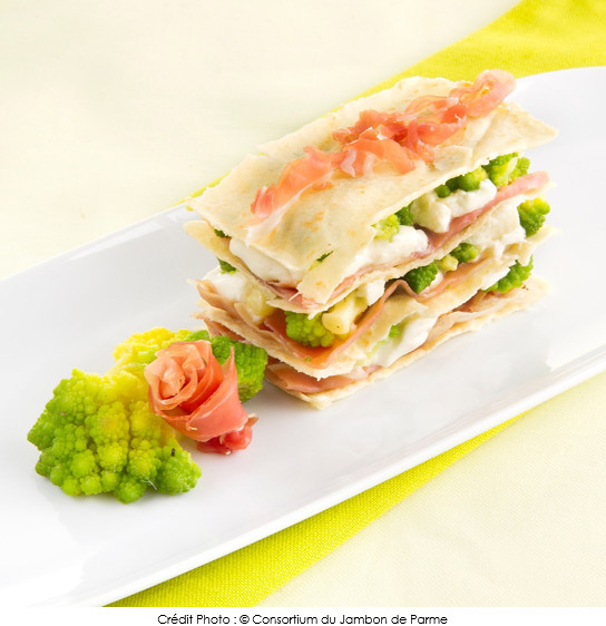 lasagnes_au_jambon_de_parme_galettes_de_pain_chou_romanesco_et_mozzarelle_de_bufflonne