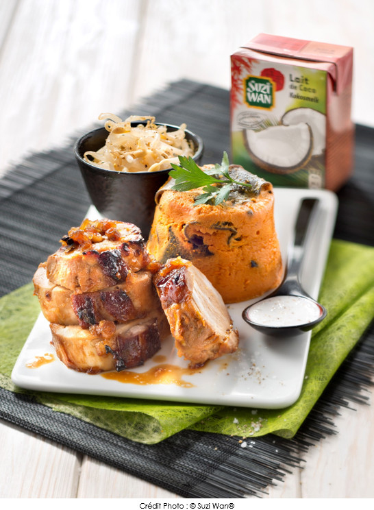 filet_mignon_caramelise_petits_flans_de_carottes_au_lait_de_coco