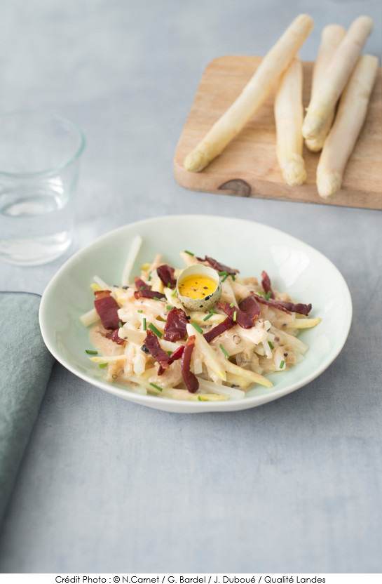 carbonara_d_asperge_des_sables_des_landes_au_magret_de_canard_fume