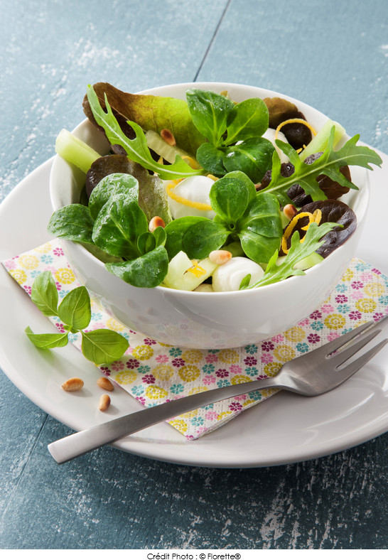 salade_de_jeunes_pousses_d_ete_mozzarella_concombre_et_pignons_de_pin_grilles