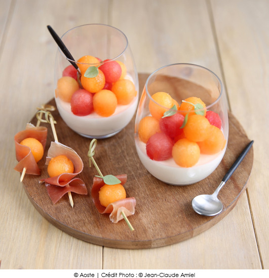 panna_cotta_de_jambon_cru_aoste_billes_de_melon_et_pasteque