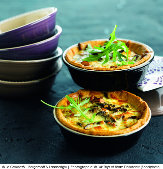 tartelette_aux_champignons_de_paris_mozzarella_et_roquette