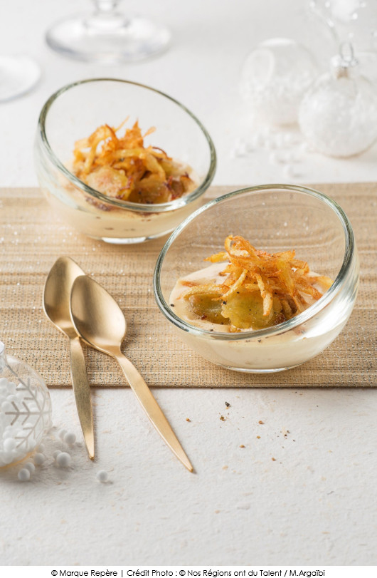 verrine-de-ravioles-grillees-creme-de-foie-gras-et-rape-de-pommes-de-terre