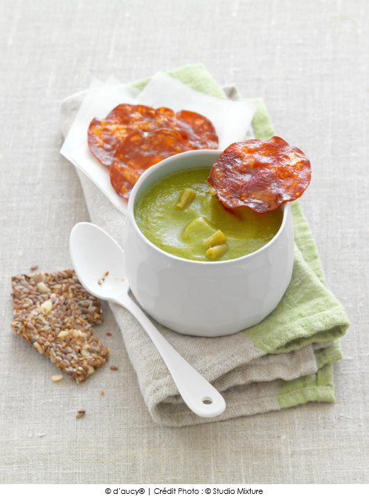 soupe-de-haricots-vert-au-chorizo