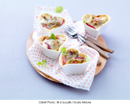 mini-gratins-gourmands-dartichauts-aux-allumettes-de-jambon