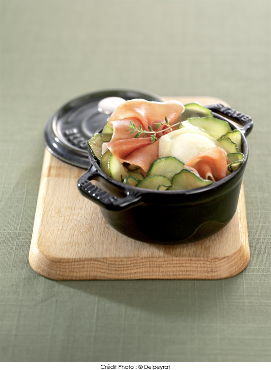 poelee-de-courgettes-au-jambon-de-savoie-delpeyrat-et-au-chevre