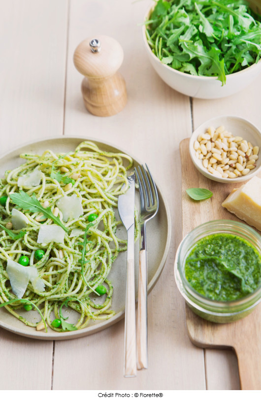 pates-fraiches-au-pesto-de-roquette-florette