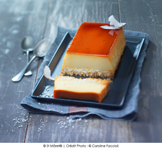 flan-de-st-moret-reduit-en-sel-noix-de-coco-et-caramel