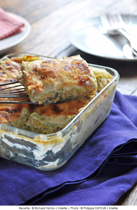 lasagnes-aux-champignons-poulet-et-brocoli