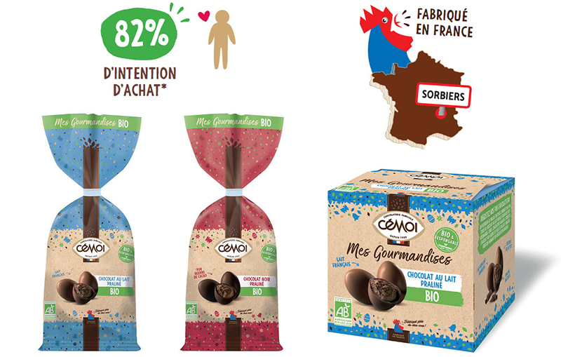 Gourmandises Bio Cémoi Pâques 2021