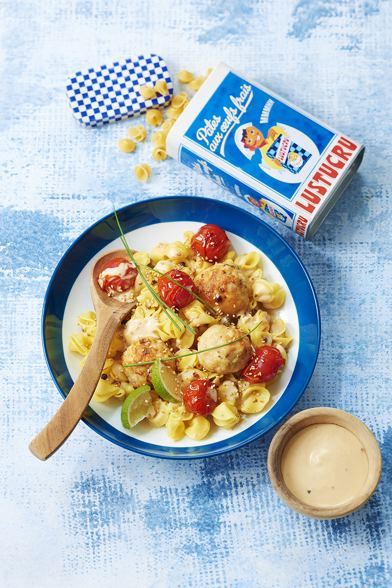 Collerettes boulettes de dinde citron