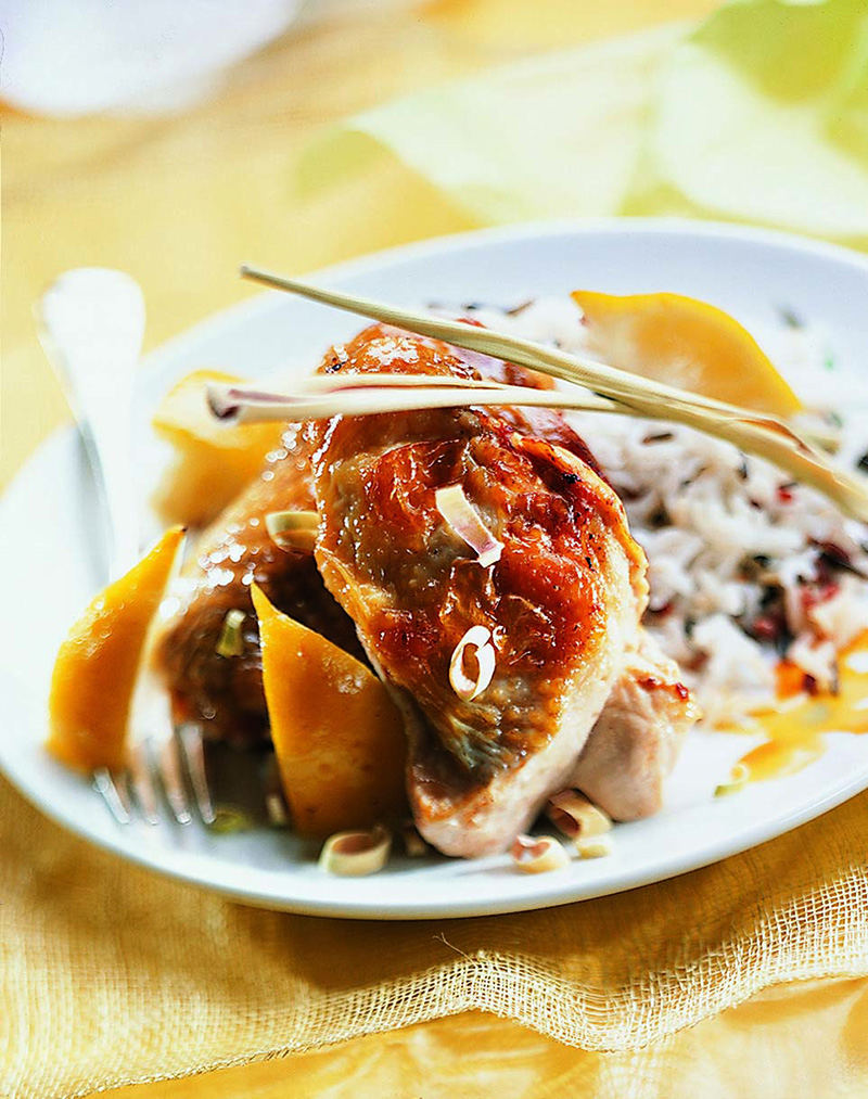 Fricassée pintade citrons confits citronnelle