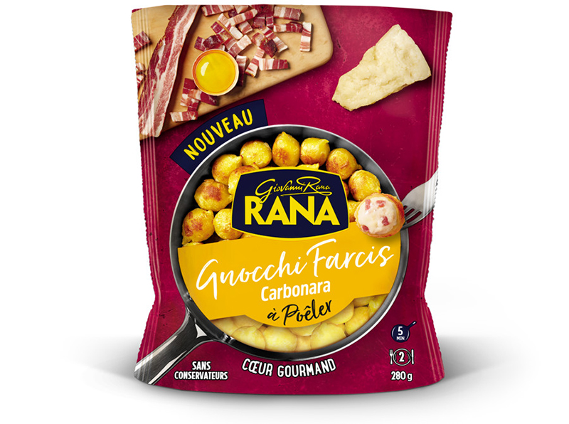 Gnocchi farcis carbonara Giovanni Rana