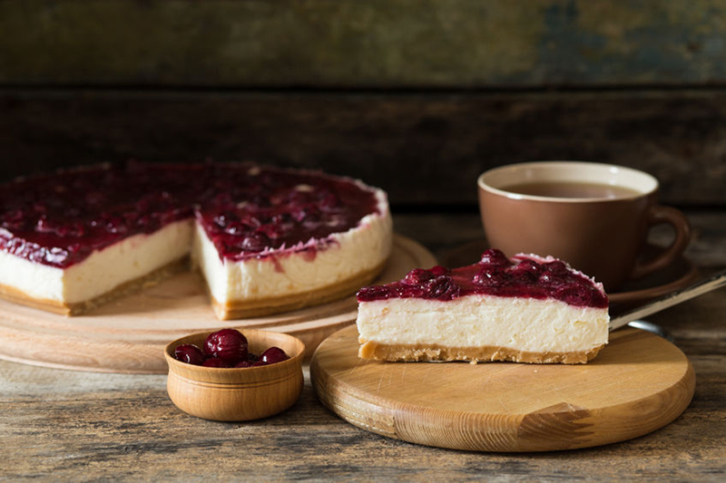 Le clafoutis cerises fromage blanc