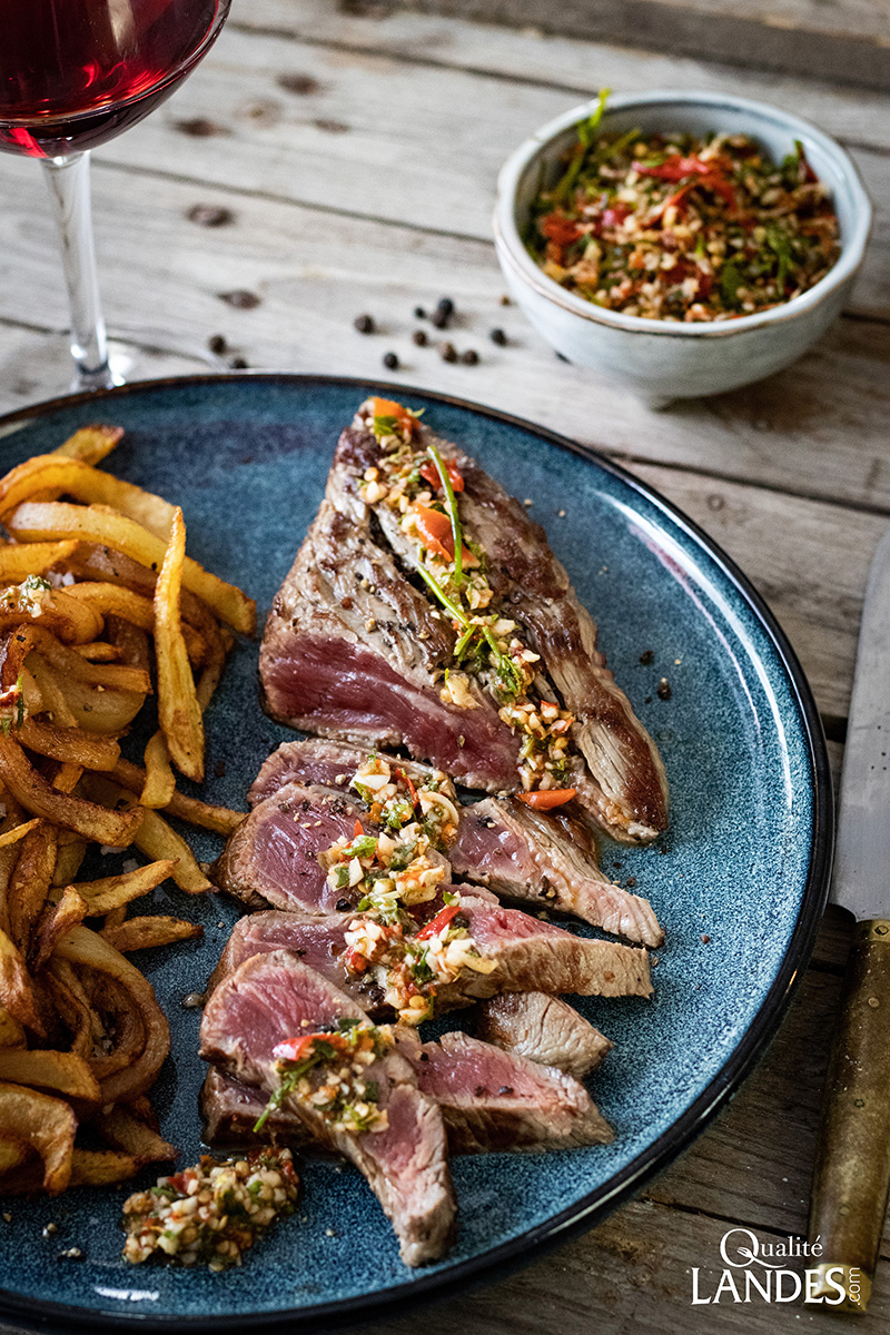 Bavette Bœuf de Chalosse sauce Chimichurri
