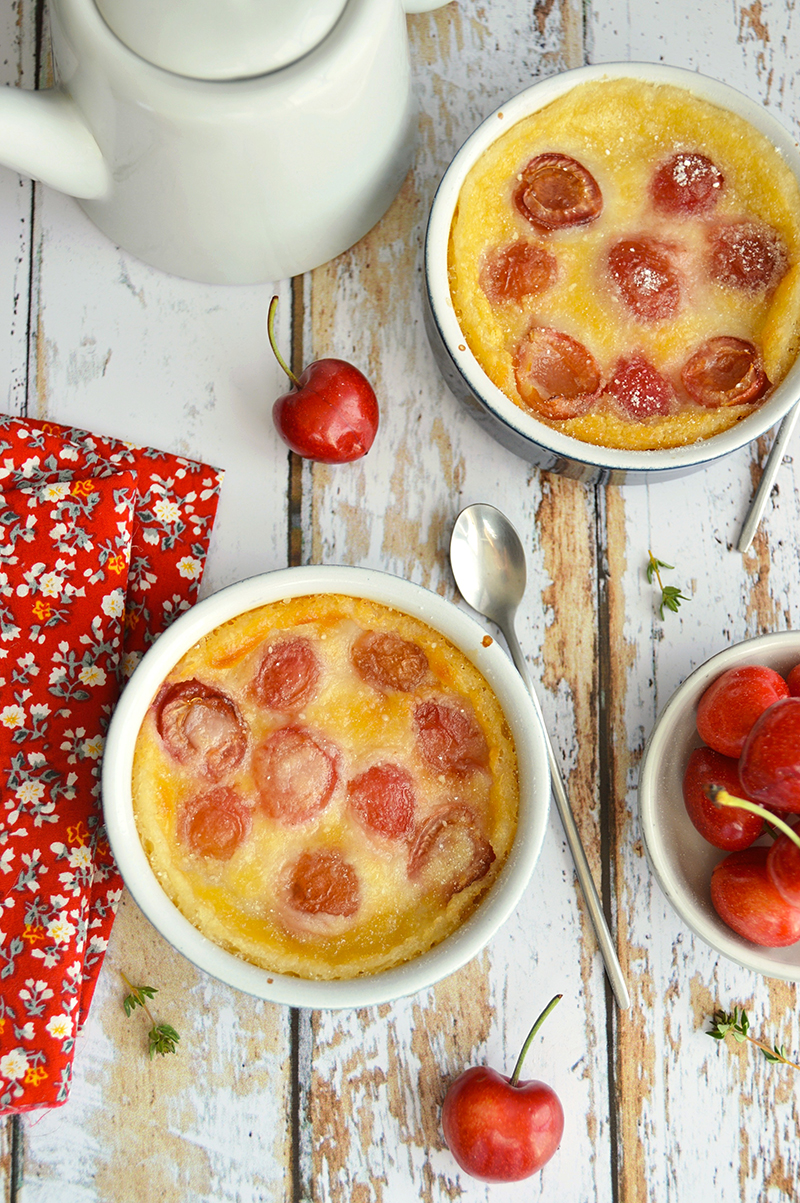 Clafoutis vegan cerises