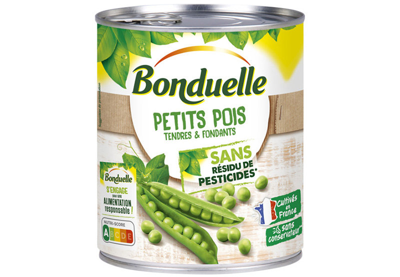 Petits pois Bonduelle, Sans Résidus de Pesticides