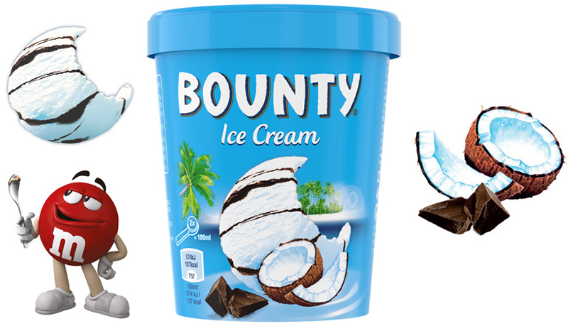 Crème glacée Bounty 