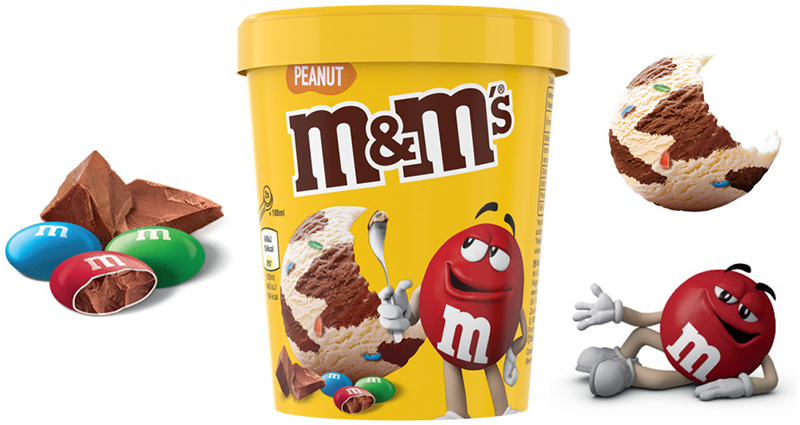 Crème glacée M&M’s 