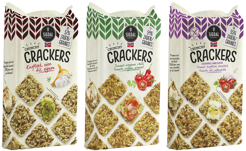 SIGDAL Gamme Crunchy Crackers 