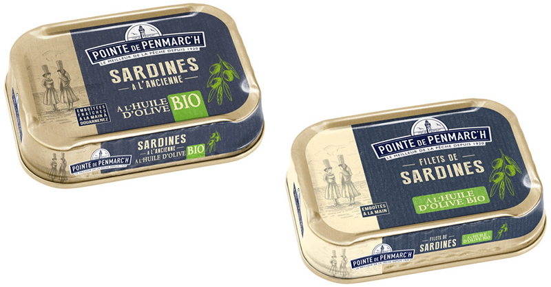Pointe de Penmarc’h Gamme sardines bio 