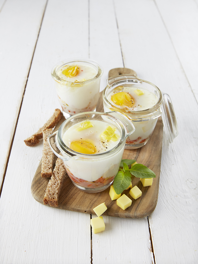 Œufs cocotte petits légumes cubes de bloc végétal Classique Nurishh