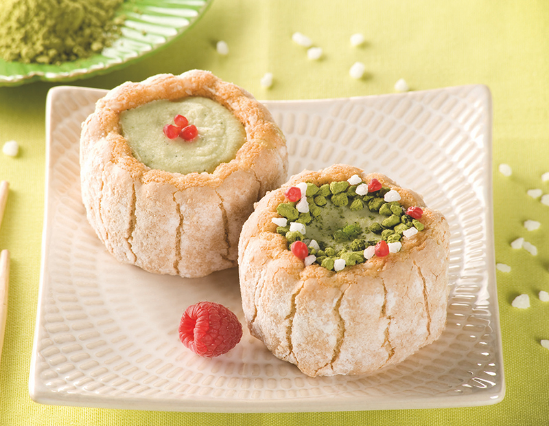 Petites charlottes thé matcha