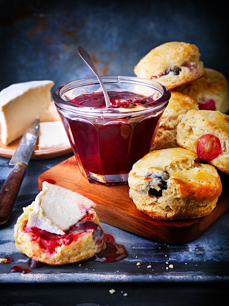 Scones raisins et gelée express