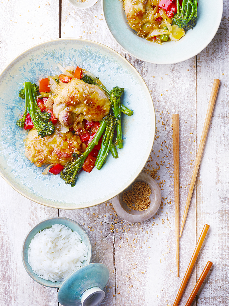 Wok express lapin aigre-douce