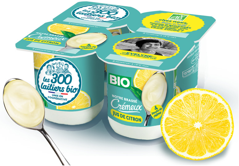 Yaourt citron Les 300 Laitiers bio