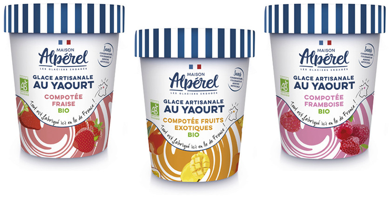 Maison Alpérel Yaourts glacés et compotées 
