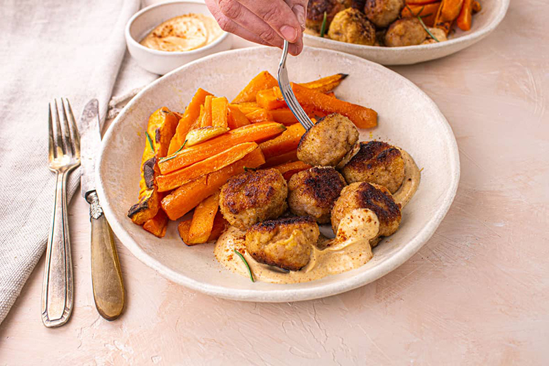 Boulettes de poulet sauce Cajun