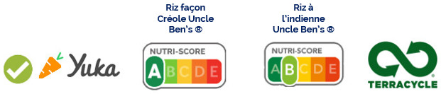 Gamme Épices du monde d’Uncle Ben’s® Nutri-score 