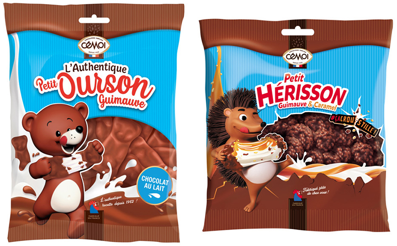 CÉMOI Petit Ourson Guimauve® et Petit Hérisson Guimauve® 