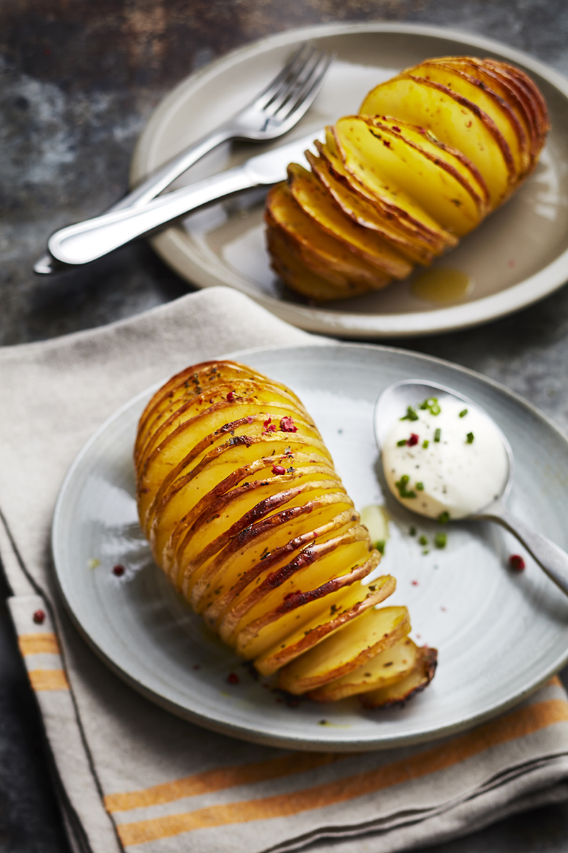 Pomme de terre Hasselback suédoise