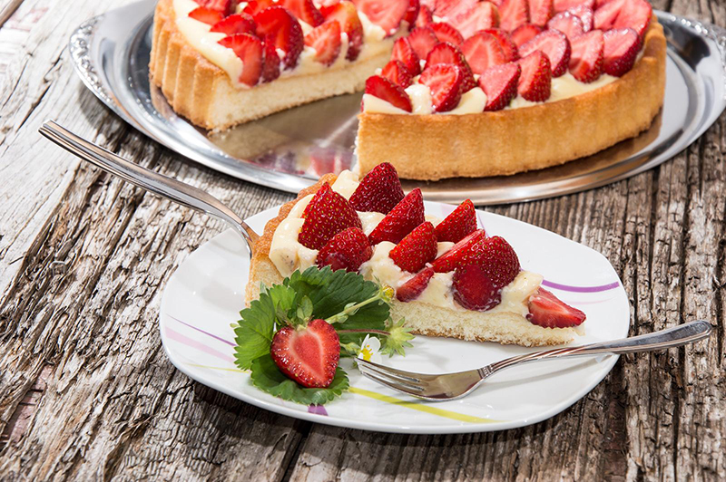 Tarte aux fraises croustillante
