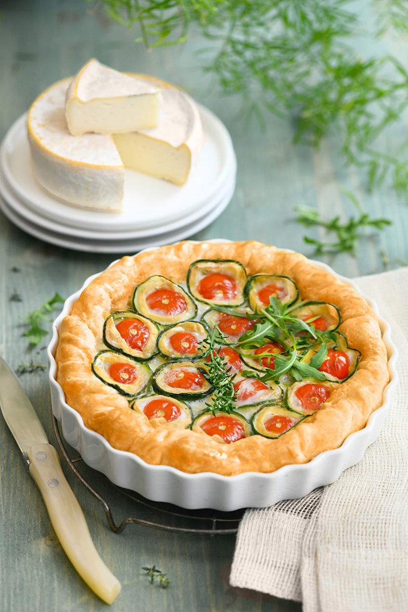 Tarte légumes fleurs Chevrotin AOP