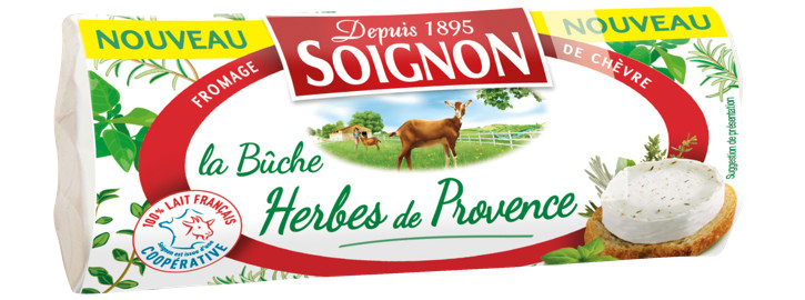 SOIGNON Bûche de chèvre aux herbes de Provence 