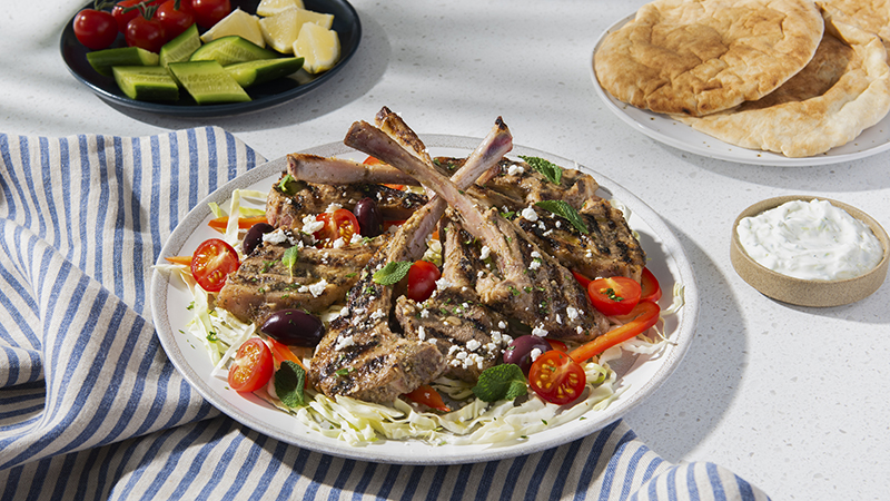 Côtelettes d’agneau marinade grecque