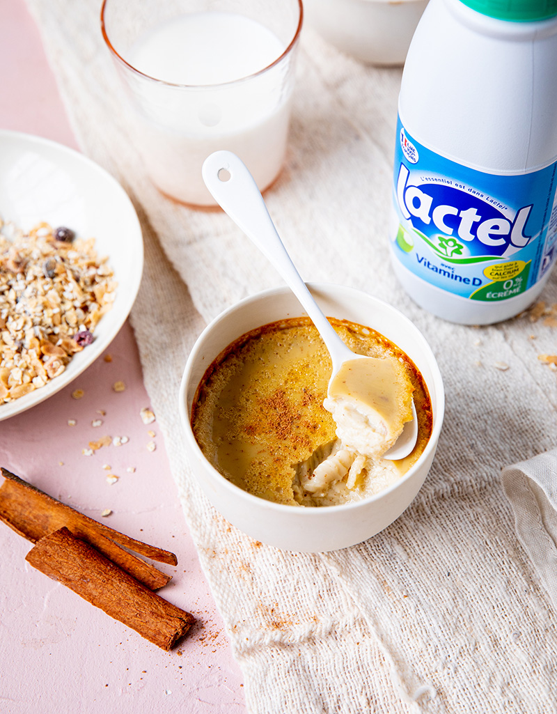 Le power breakfast, œufs au lait épices chaï