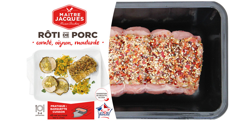 RÔTI DE PORC comté, oignon & moutarde