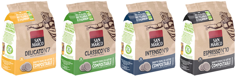 Dosettes emballage recyclable San Marco