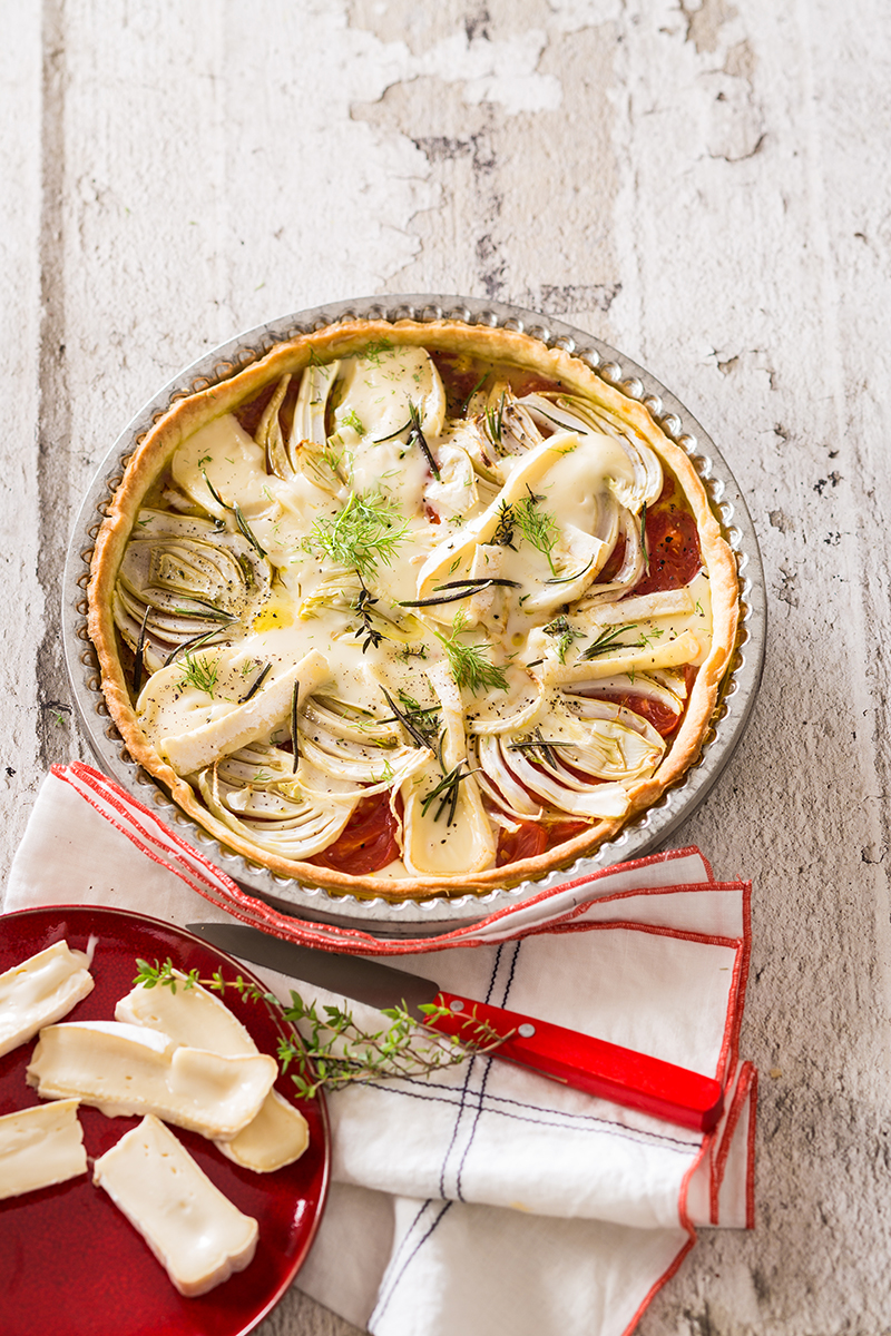 Tarte Reblochon tomate fenouil